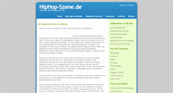 Desktop Screenshot of hiphop-szene.de